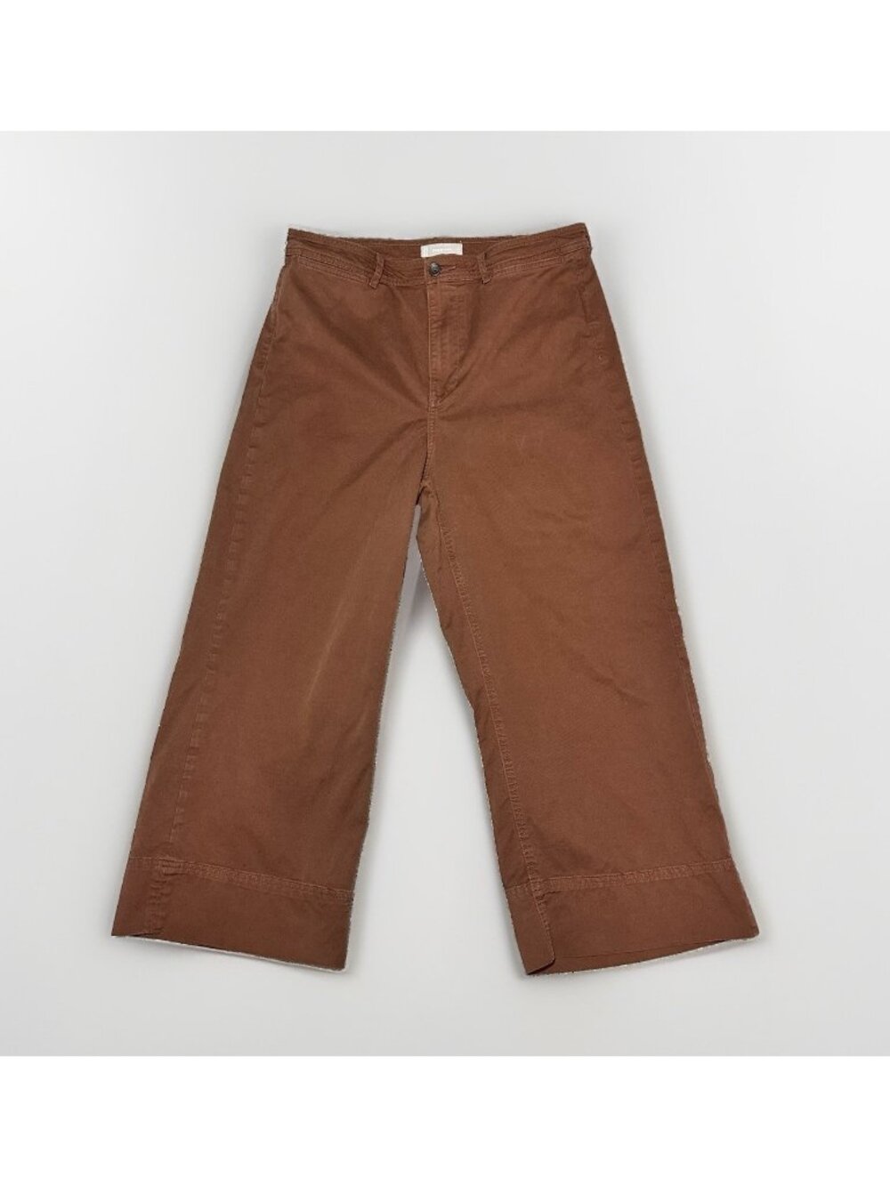 Everlane Pants Women’s 14 Rosewood/Rust Brown Wide Leg Cropped High Rise Pant